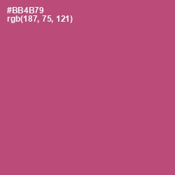 #BB4B79 - Cadillac Color Image