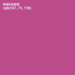 #BB4B8B - Tapestry Color Image