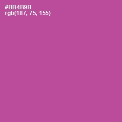 #BB4B9B - Tapestry Color Image