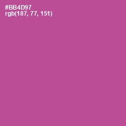 #BB4D97 - Tapestry Color Image