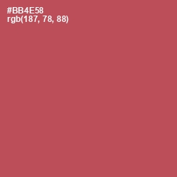 #BB4E58 - Chestnut Color Image