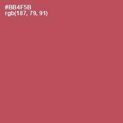 #BB4F5B - Chestnut Color Image