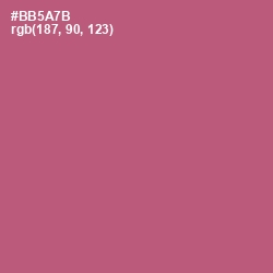 #BB5A7B - Cadillac Color Image