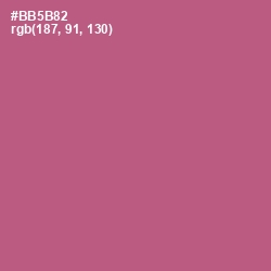 #BB5B82 - Tapestry Color Image