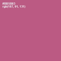 #BB5B83 - Tapestry Color Image