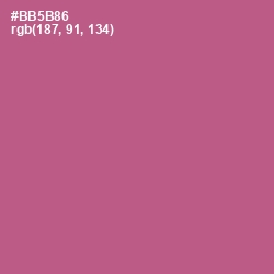 #BB5B86 - Tapestry Color Image