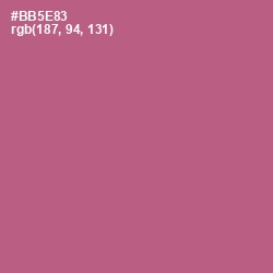 #BB5E83 - Tapestry Color Image