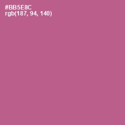 #BB5E8C - Tapestry Color Image