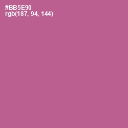 #BB5E90 - Tapestry Color Image