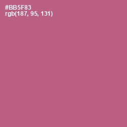 #BB5F83 - Tapestry Color Image