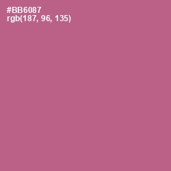 #BB6087 - Turkish Rose Color Image