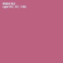 #BB6182 - Turkish Rose Color Image