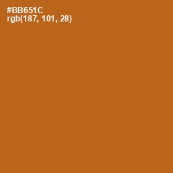#BB651C - Bourbon Color Image