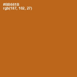 #BB661B - Bourbon Color Image