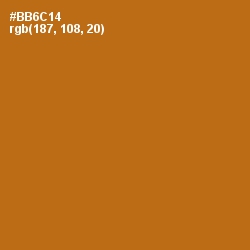 #BB6C14 - Bourbon Color Image