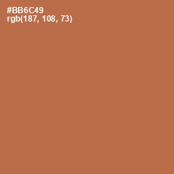 #BB6C49 - Santa Fe Color Image