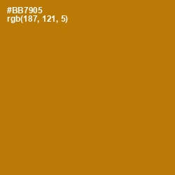 #BB7905 - Pirate Gold Color Image