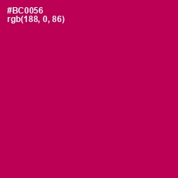 #BC0056 - Jazzberry Jam Color Image