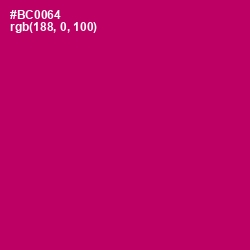 #BC0064 - Lipstick Color Image