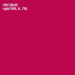 #BC064E - Jazzberry Jam Color Image