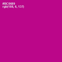 #BC0689 - Violet Eggplant Color Image
