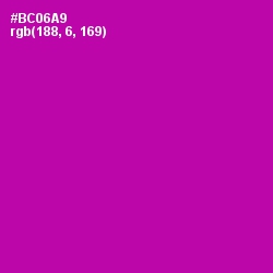 #BC06A9 - Violet Eggplant Color Image