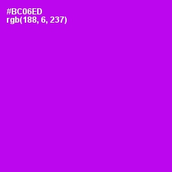 #BC06ED - Electric Violet Color Image