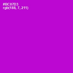 #BC07D3 - Electric Violet Color Image