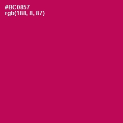 #BC0857 - Jazzberry Jam Color Image