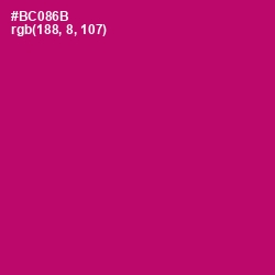 #BC086B - Lipstick Color Image