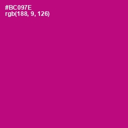 #BC097E - Lipstick Color Image