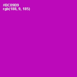 #BC09B9 - Violet Eggplant Color Image