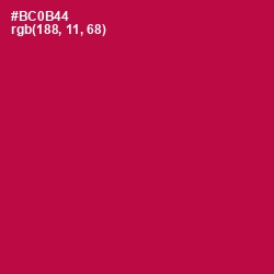 #BC0B44 - Jazzberry Jam Color Image