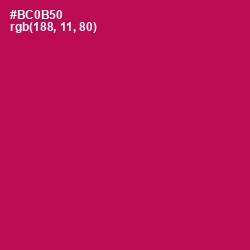 #BC0B50 - Jazzberry Jam Color Image