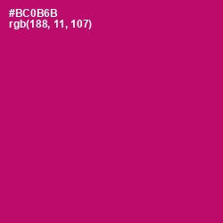 #BC0B6B - Lipstick Color Image