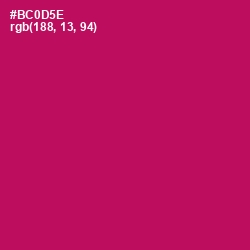 #BC0D5E - Jazzberry Jam Color Image