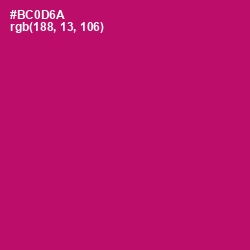 #BC0D6A - Lipstick Color Image