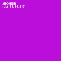 #BC0EDB - Electric Violet Color Image