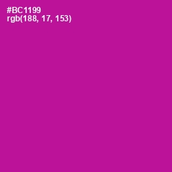 #BC1199 - Violet Eggplant Color Image