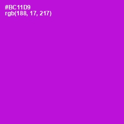 #BC11D9 - Electric Violet Color Image