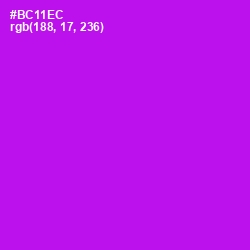 #BC11EC - Electric Violet Color Image