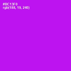 #BC13F0 - Electric Violet Color Image