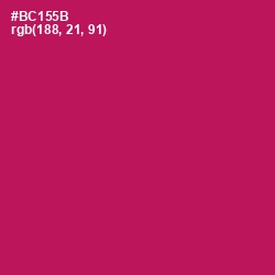 #BC155B - Jazzberry Jam Color Image