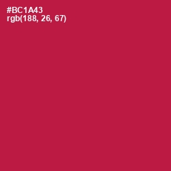 #BC1A43 - Jazzberry Jam Color Image