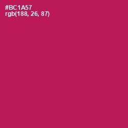 #BC1A57 - Jazzberry Jam Color Image