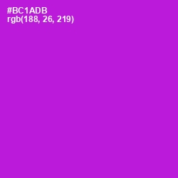 #BC1ADB - Electric Violet Color Image