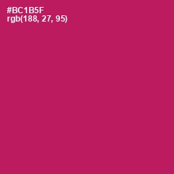 #BC1B5F - Jazzberry Jam Color Image