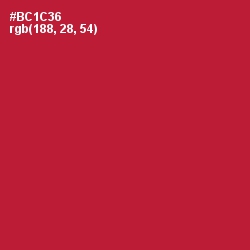 #BC1C36 - Shiraz Color Image