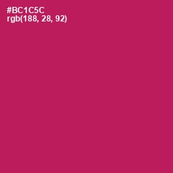 #BC1C5C - Jazzberry Jam Color Image