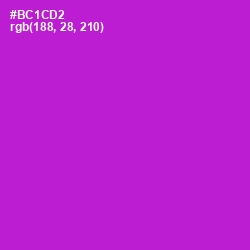 #BC1CD2 - Electric Violet Color Image